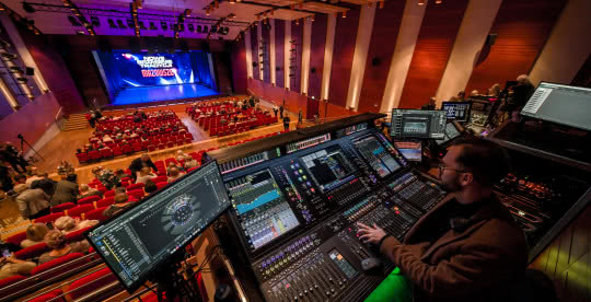 Band Performing Live in Studio